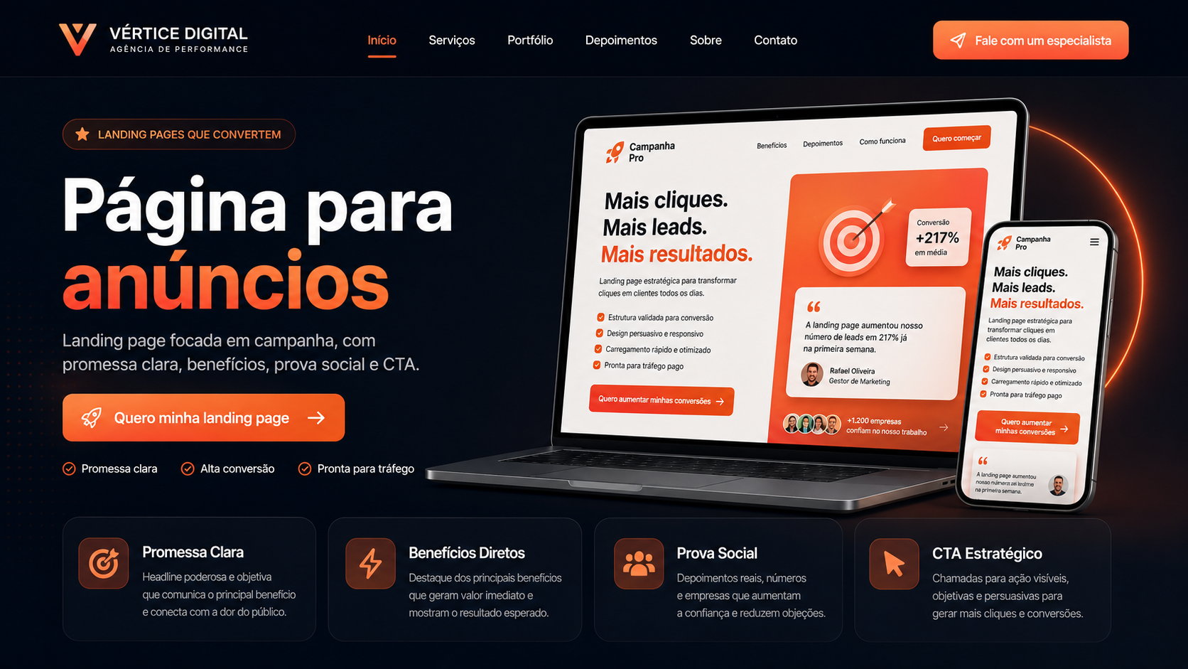 Prévia de página para anúncios